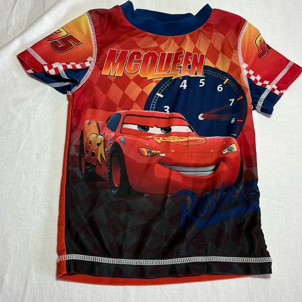 18M Disney Cars “Lightning McQueen “ rash guard